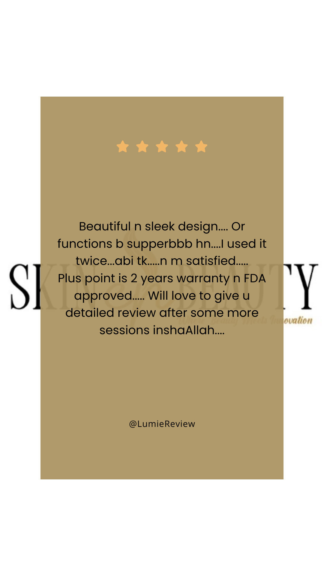 Lumie customer review screenshot 12
